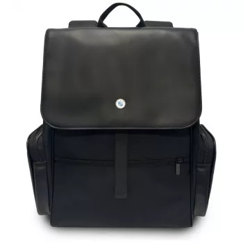 BMW Side Pockets Metal Logo Σακίδιο Πλάτης για 15 inch Laptop Μαύρο