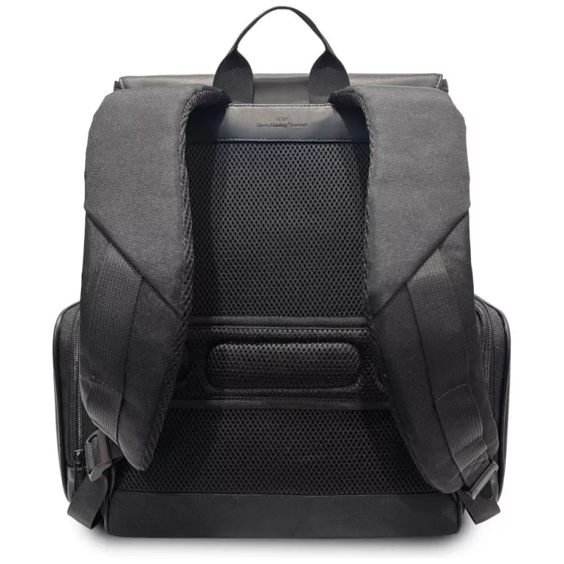 BMW Side Pockets Metal Logo Σακίδιο Πλάτης για 15 inch Laptop Μαύρο