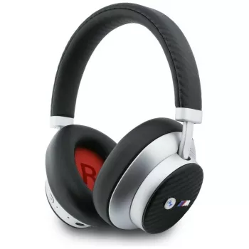 BMW M Carbon Metal Logo Bluetooth ENC Over-Ear Ακουστικά Ασημί