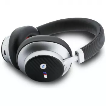 BMW M Carbon Metal Logo Bluetooth ENC Over-Ear Ακουστικά Ασημί