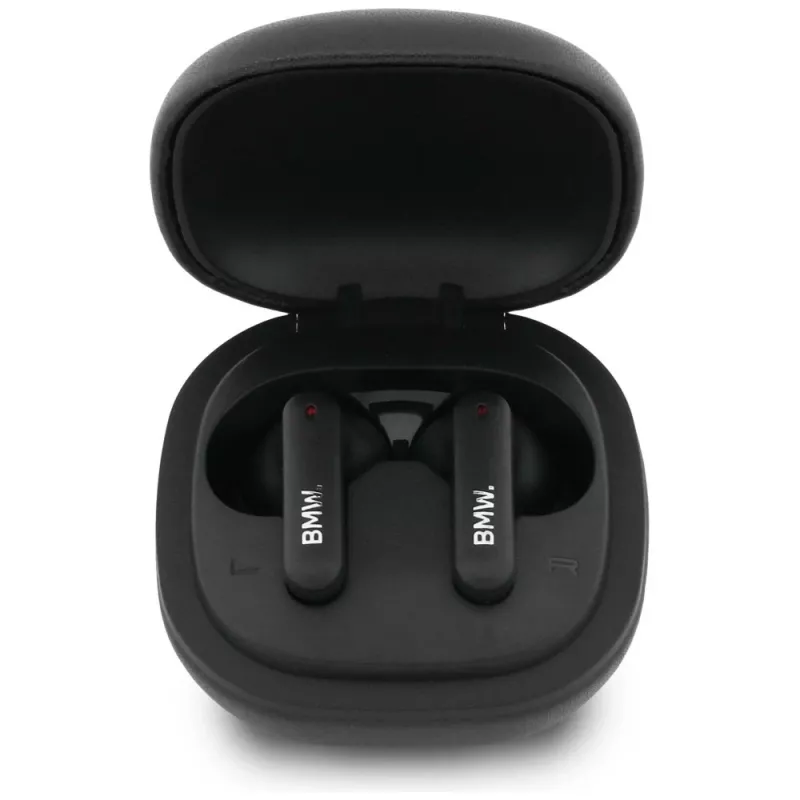 BMW LeatherMetal Logo ENC TWS Bluetooth 5.3 Ακουστικά Μαύρα