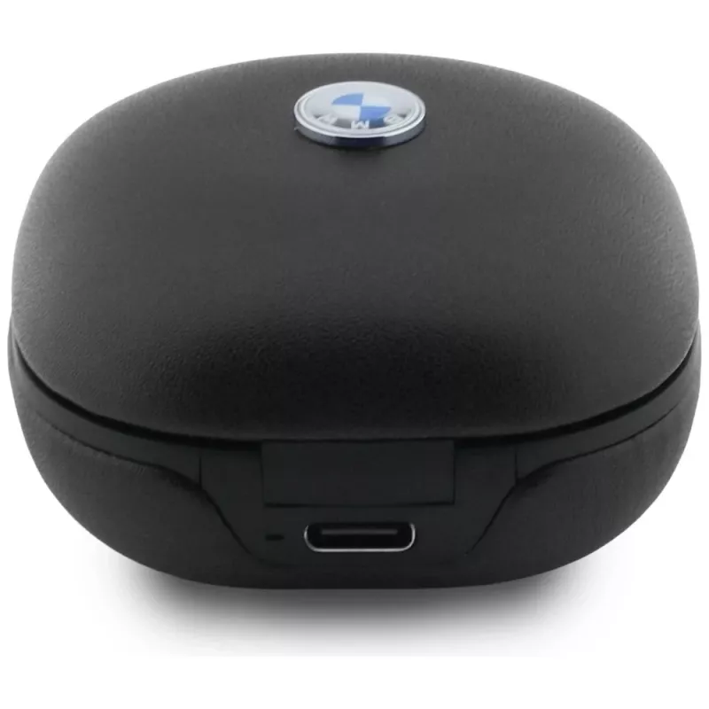 BMW LeatherMetal Logo ENC TWS Bluetooth 5.3 Ακουστικά Μαύρα