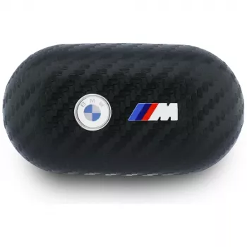 BMW Bluetooth TWS Earbuds Carbon Metal Logo ENC Μαύρο