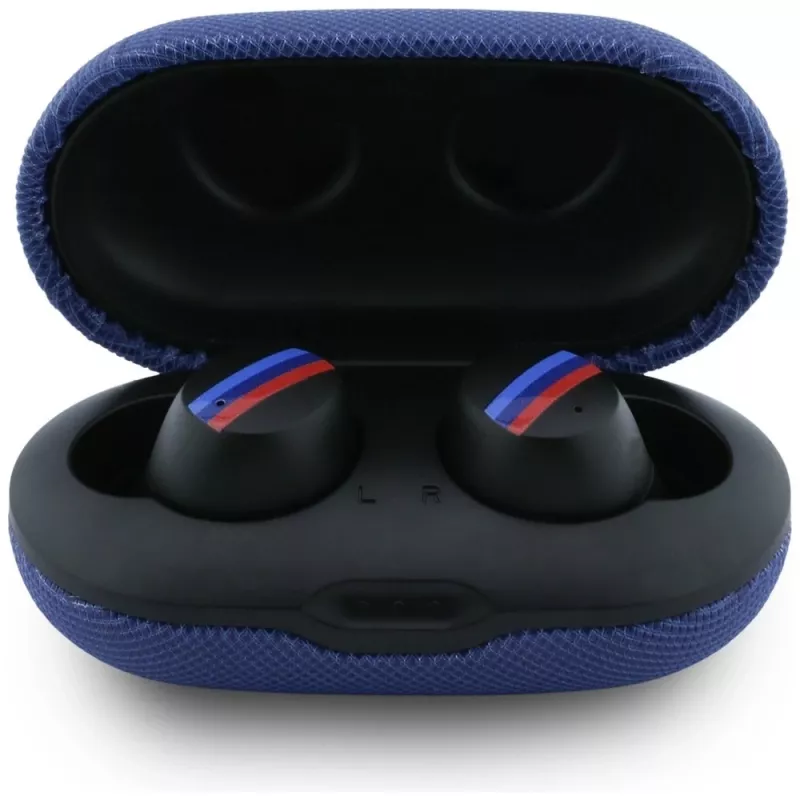 BMW M Metal Logo TWS Bluetooth 5.3 Earbuds με ENC, Μπλε