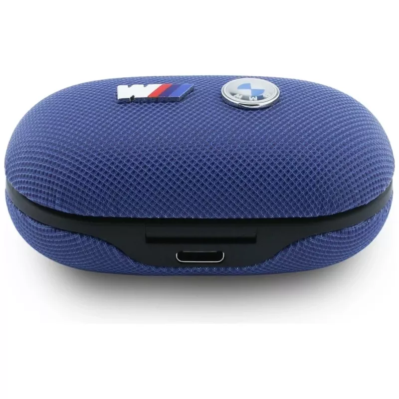 BMW M Metal Logo TWS Bluetooth 5.3 Earbuds με ENC, Μπλε