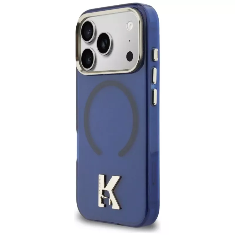 KARL LAGERFELD IML K Head Logo MagSafe Θήκη για Apple iPhone 17 Pro - Μπλε