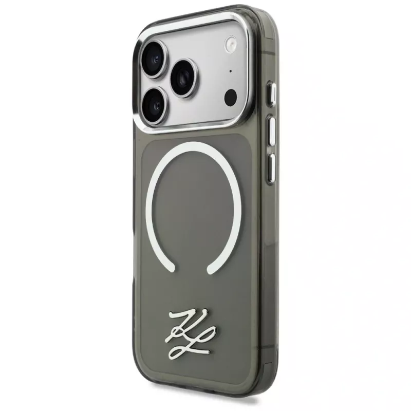KARL LAGERFELD IML KL Script Logo MagSafe Θήκη για Apple iPhone 17 Pro, Μαύρο