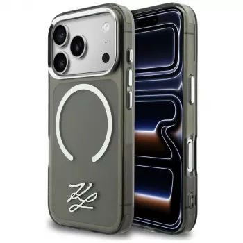 KARL LAGERFELD IML KL Script Logo MagSafe Θήκη για Apple iPhone 17 Pro Max, Μαύρο