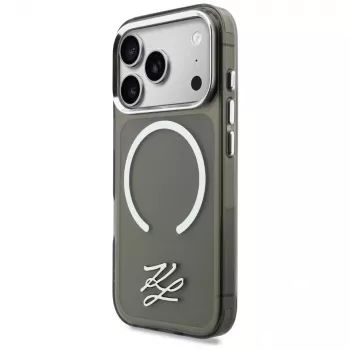KARL LAGERFELD IML KL Script Logo MagSafe Θήκη για Apple iPhone 17 Pro Max, Μαύρο