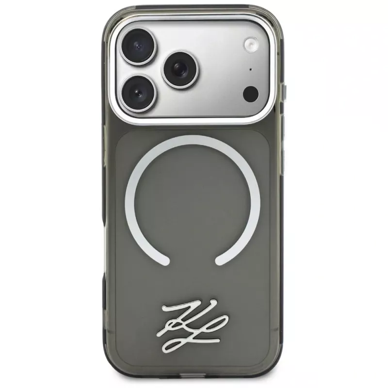KARL LAGERFELD IML KL Script Logo MagSafe Θήκη για Apple iPhone 17 Pro Max, Μαύρο