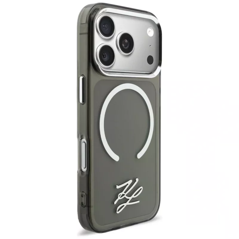 KARL LAGERFELD IML KL Script Logo MagSafe Θήκη για Apple iPhone 17 Pro Max, Μαύρο