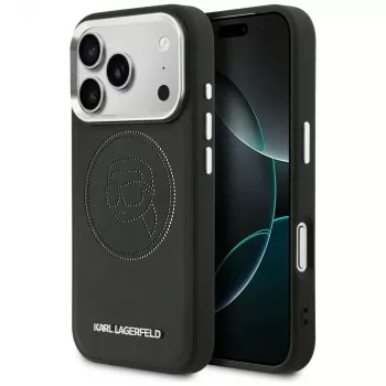 KARL LAGERFELD K Head Point Logo MagSafe Θήκη για Apple iPhone 17 Pro, Μαύρο