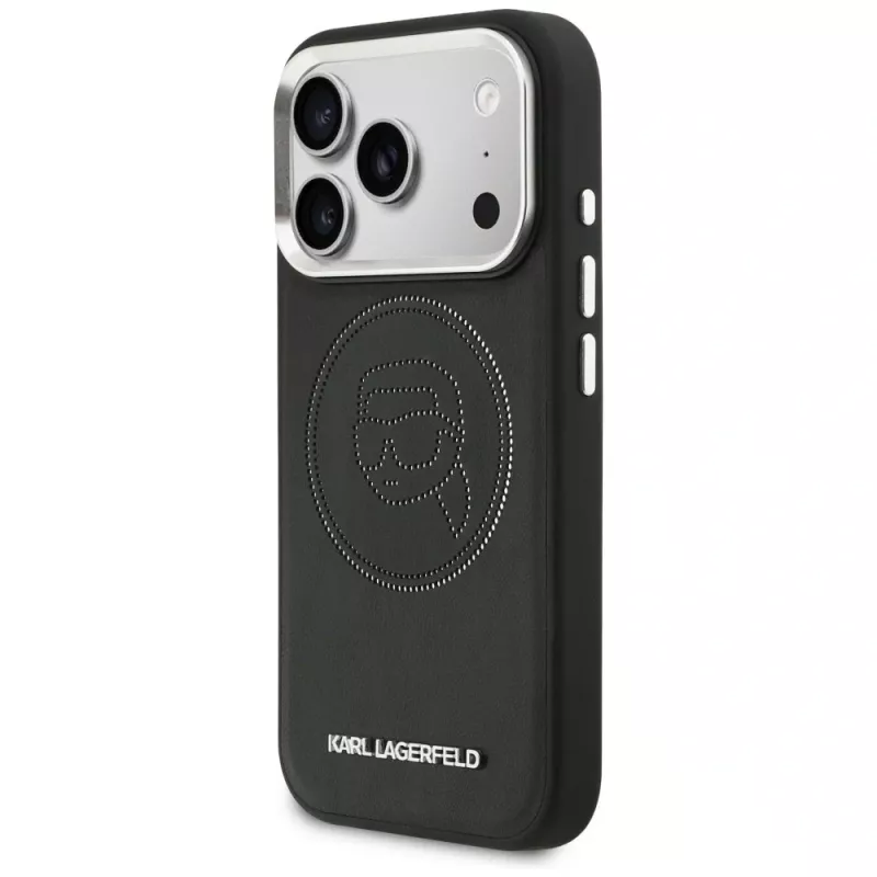 KARL LAGERFELD K Head Point Logo MagSafe Θήκη για Apple iPhone 17 Pro, Μαύρο