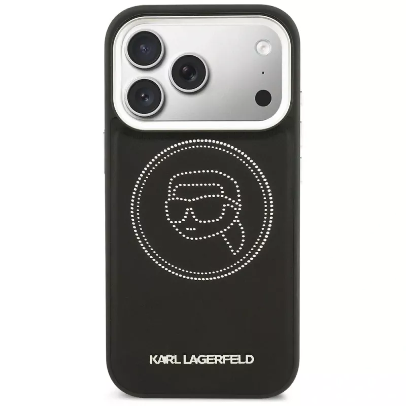 KARL LAGERFELD K Head Point Logo MagSafe Θήκη για Apple iPhone 17 Pro, Μαύρο