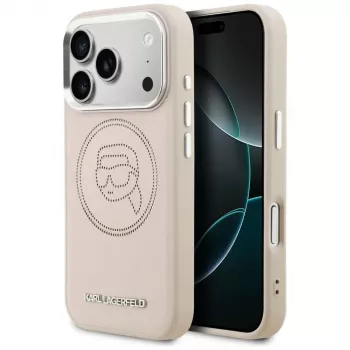 KARL LAGERFELD K Head Point Logo MagSafe Θήκη για iPhone 17 Pro Max Pink