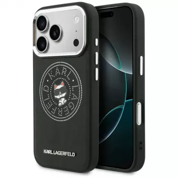 Karl Lagerfeld Point & ChoupetteSketch MagSafe Θήκη για iPhone 17 Pro, Μαύρο