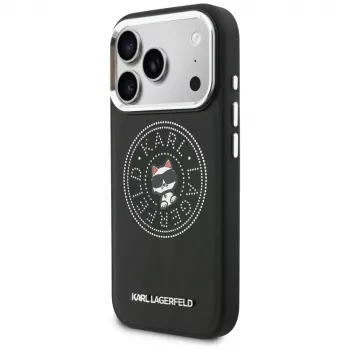 KARL LAGERFELD Point & Choupette Sketch MagSafe Θήκη για iPhone 17 Pro Max, Μαύρο