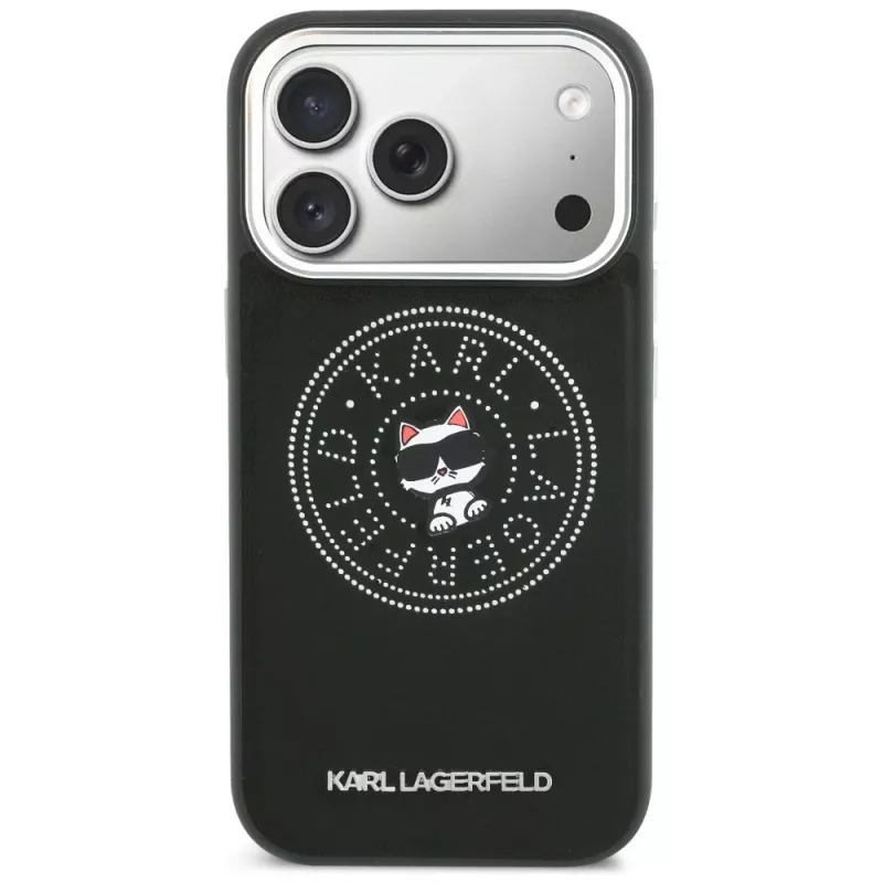 KARL LAGERFELD Point & Choupette Sketch MagSafe Θήκη για iPhone 17 Pro Max, Μαύρο
