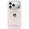 Karl Lagerfeld Point & Choupette Sketch MagSafe Θήκη για iPhone 17 Pro Max Pink