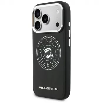 KARL LAGERFELD Point & Karl Sketch MagSafe Θήκη για iPhone 17 Pro Μαύρο