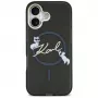 Karl Lagerfeld IML Choupettes KarlScript Logo MagSafe Θήκη για iPhone Air, Μαύρο