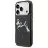 KARL LAGERFELD IML Choupettes KarlScript Logo MagSafe Θήκη για iPhone 17 Pro Max, Μαύρο