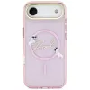 KARL LAGERFELD IML Choupettes KarlScript Logo MagSafe Θήκη για iPhone Air, Ροζ