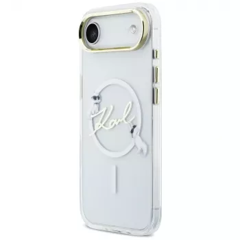 Karl Lagerfeld IML Choupettes KarlScript Logo MagSafe Θήκη για iPhone Air, Διάφανο