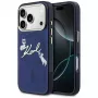 Karl Lagerfeld IML Choupettes KarlScript Logo MagSafe Θήκη για iPhone 17 Pro, Μπλε