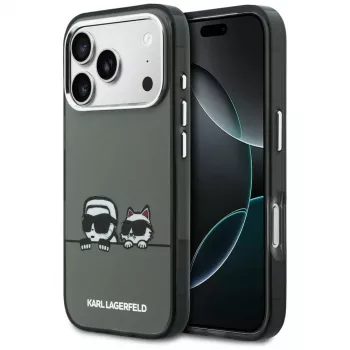 KARL LAGERFELD IML Karl & Choupette Peekaboo Logo MagSafe Θήκη για Apple iPhone 17 Pro, Μαύρο