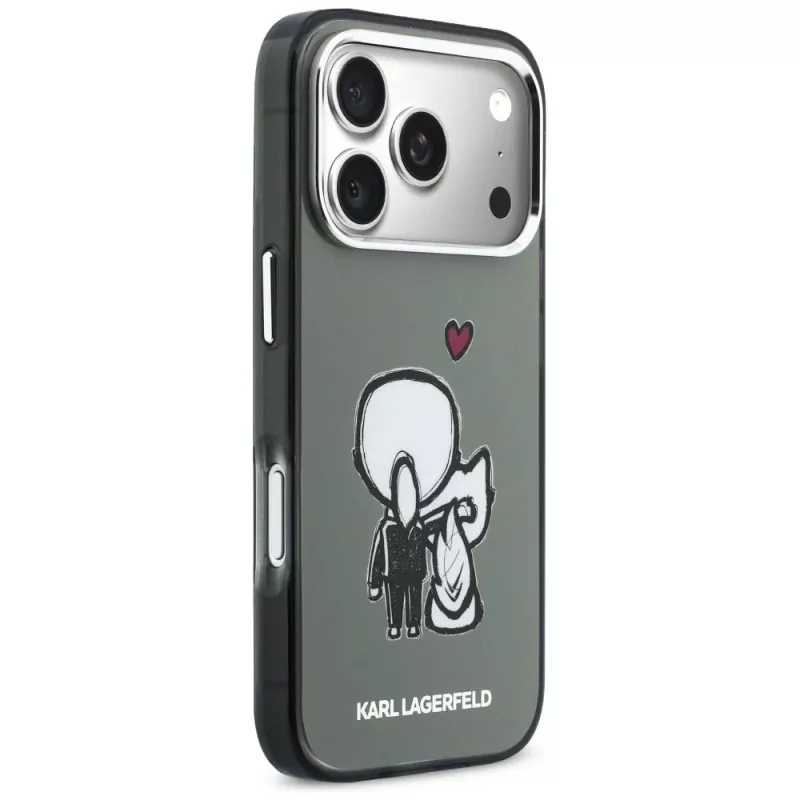 KARL LAGERFELD Karl & Choupette Back MagSafe Θήκη για Apple iPhone 17 Pro, Μαύρο
