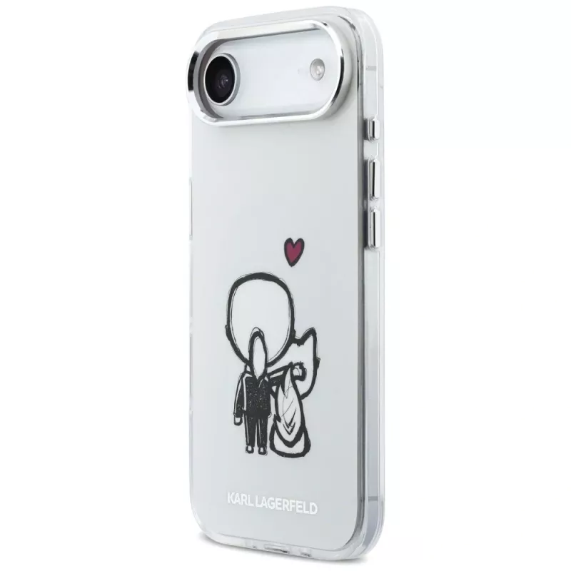 KARL LAGERFELD Karl & Choupette Back MagSafe Θήκη για iPhone Air, Διάφανο