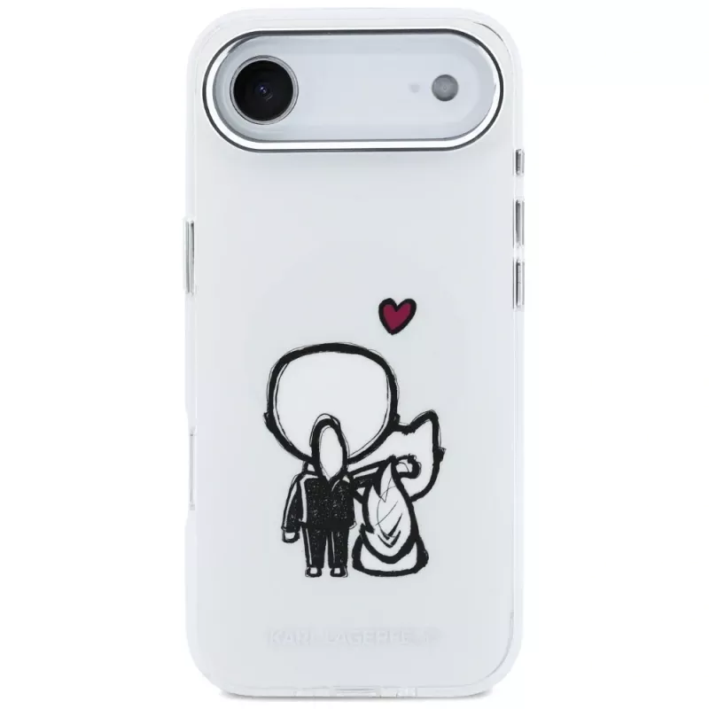KARL LAGERFELD Karl & Choupette Back MagSafe Θήκη για iPhone Air, Διάφανο