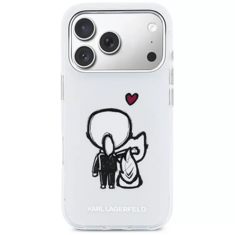 Karl Lagerfeld Karl & Choupette Back MagSafe Θήκη για iPhone 17 Pro, Διάφανο