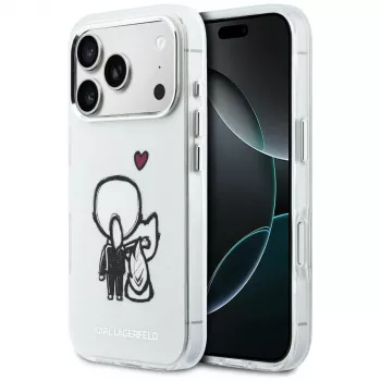 Karl Lagerfeld Karl & Choupette Back MagSafe Θήκη για iPhone 17 Pro Max, Διάφανο