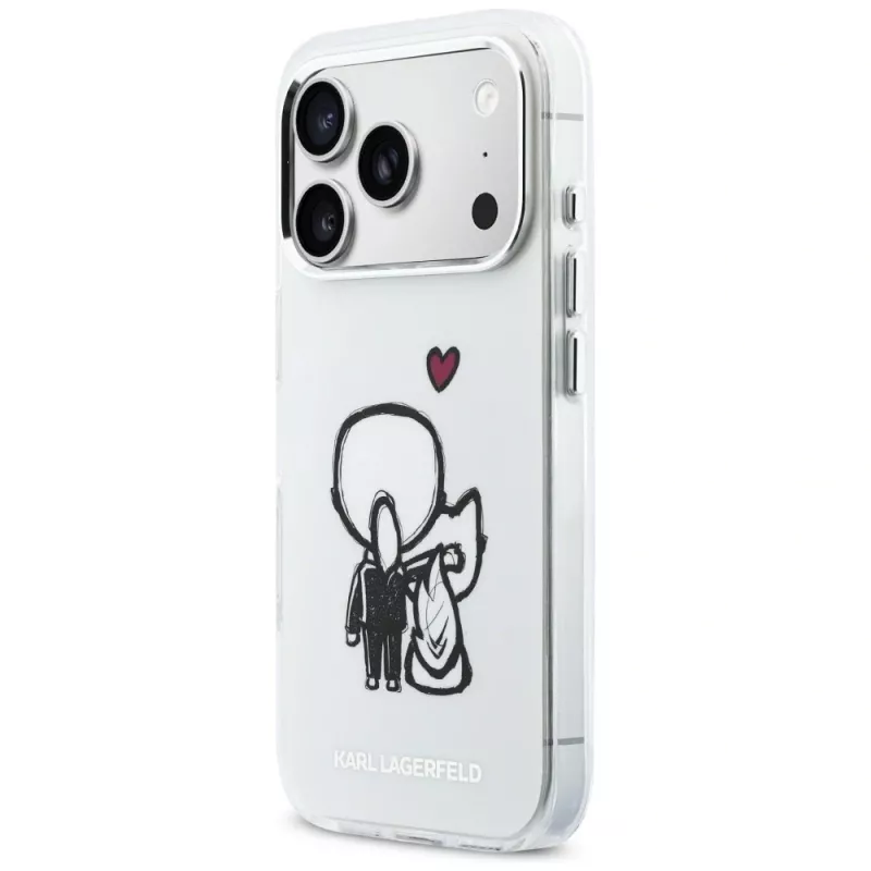 Karl Lagerfeld Karl & Choupette Back MagSafe Θήκη για iPhone 17 Pro Max, Διάφανο