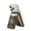 Guess 4G Stand & Mirror MagSafe Πορτοφόλι με Καθρέφτη, Καφέ
