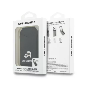 Karl Lagerfeld Stand Mirror MagSafe Πορτοφόλι Μαύρο