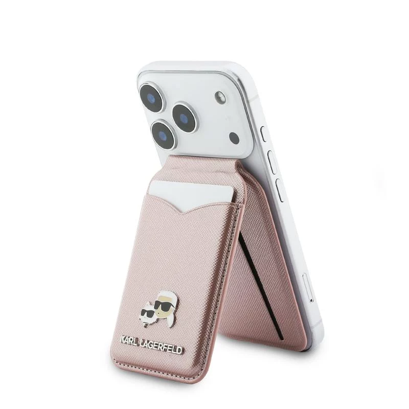 Karl Lagerfeld Stand Mirror MagSafe Πορτοφόλι Ροζ