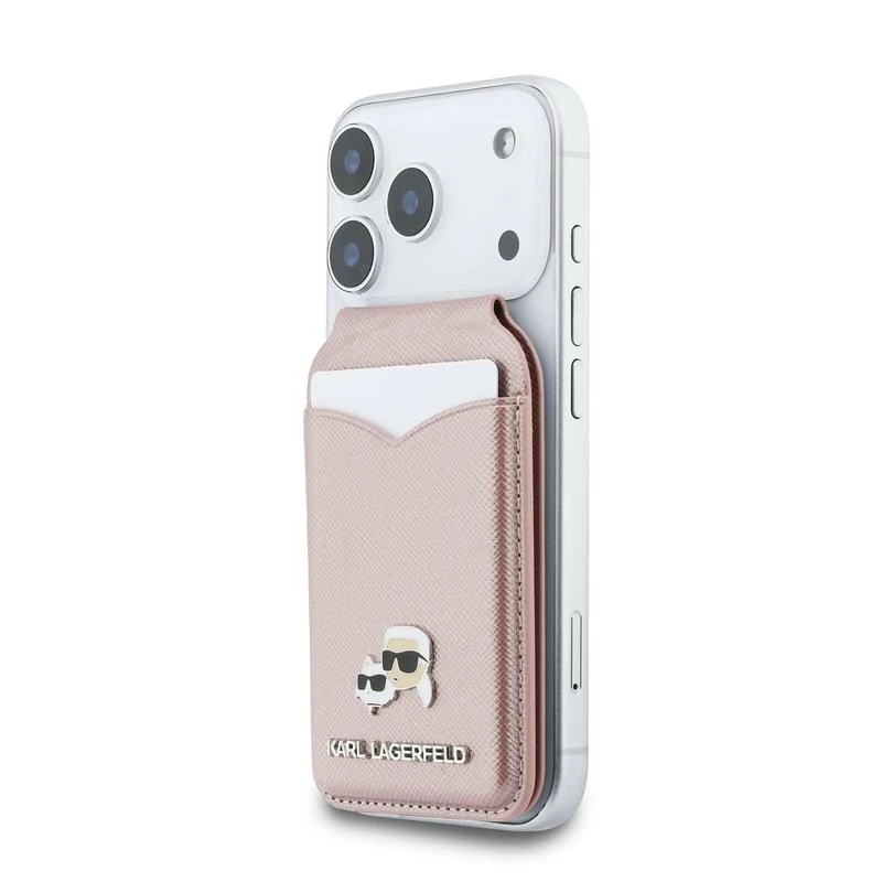 Karl Lagerfeld Stand Mirror MagSafe Πορτοφόλι Ροζ