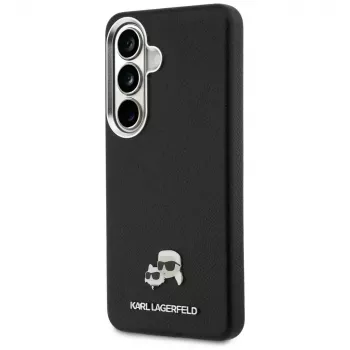 Karl Lagerfeld Saffiano KC Metal Logo MagSafe Θήκη για Samsung Galaxy S26, Μαύρο
