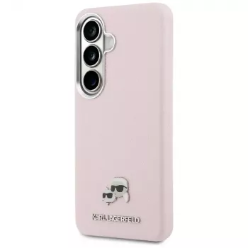 Karl Lagerfeld Saffiano KC MetalLogo MagSafe Θήκη για Samsung Galaxy S26+ Ροζ