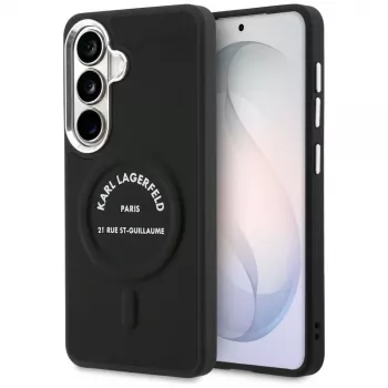 Karl Lagerfeld Embossed Ring RSG Logo MagSafe Θήκη για Samsung Galaxy S26+ Μαύρο