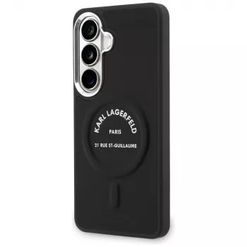 Karl Lagerfeld Embossed Ring RSG Logo MagSafe Θήκη για Samsung Galaxy S26+ Μαύρο