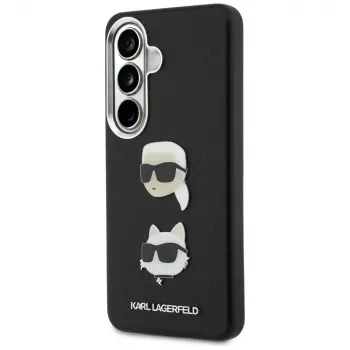 Karl Lagerfeld Saffiano Double Heads Metal Θήκη για Samsung Galaxy S26+ Μαύρο