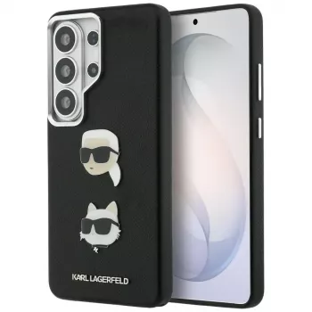 Karl Lagerfeld Saffiano Double Heads Metal Θήκη για Samsung Galaxy S26 Ultra Μαύρο