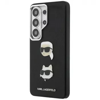 Karl Lagerfeld Saffiano Double Heads Metal Θήκη για Samsung Galaxy S26 Ultra Μαύρο