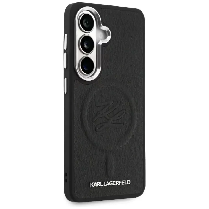 KARL LAGERFELD Embossed Ring Initials MagSafe Θήκη για Samsung Galaxy S26, Μαύρο
