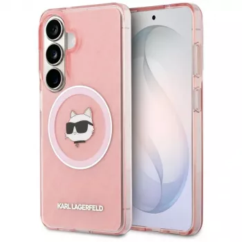 KARL LAGERFELD IML Repeated Choupette MagSafe Θήκη για Samsung Galaxy S26, Ροζ