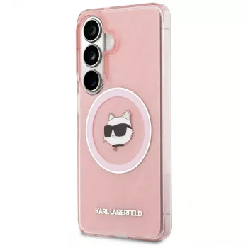 KARL LAGERFELD IML Repeated Choupette MagSafe Θήκη για Samsung Galaxy S26, Ροζ